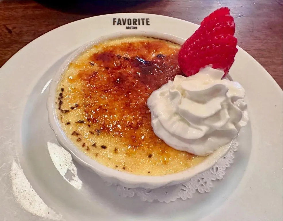 Favorite Bistro Creme Brulee Wednesday Special